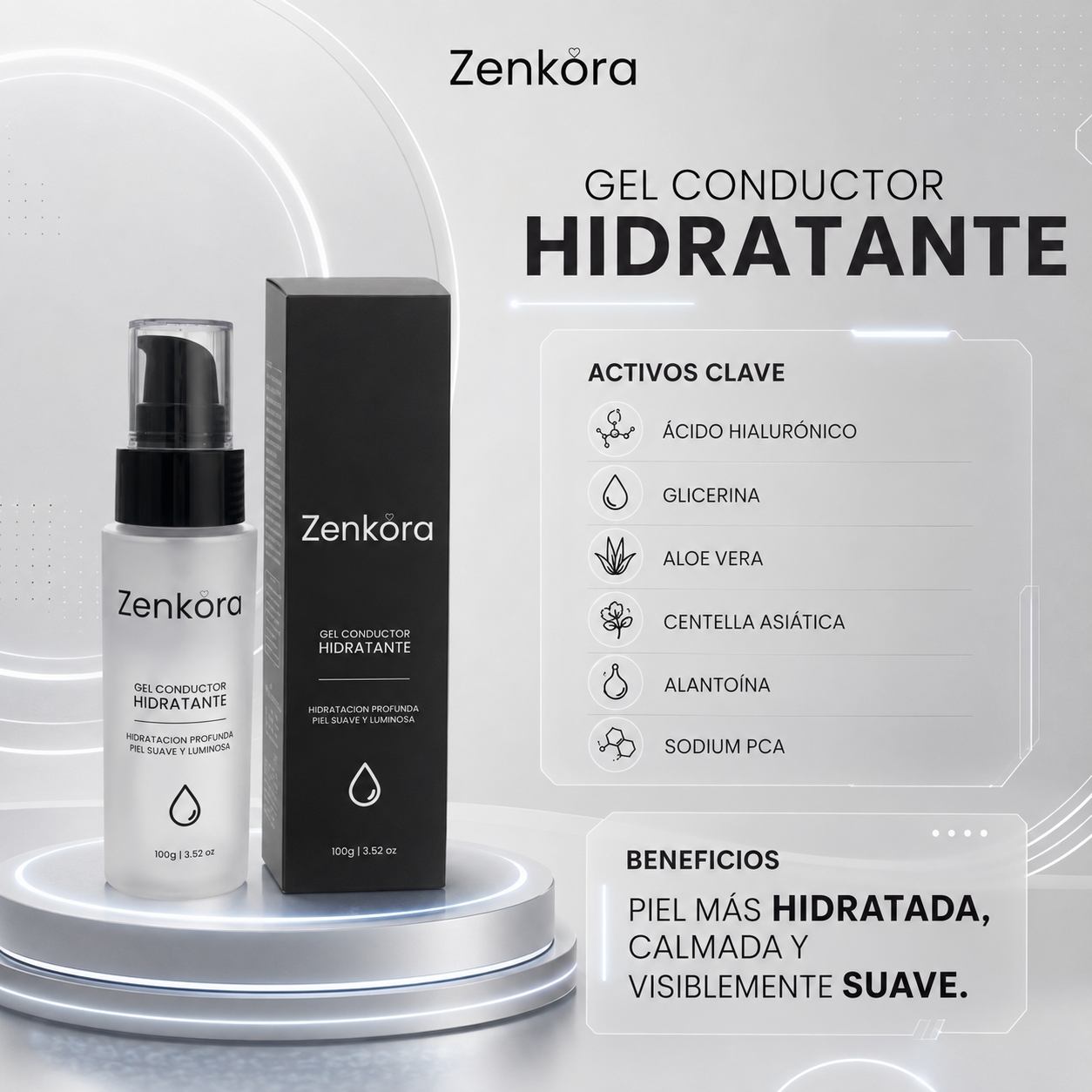 Zenkora Microlift facial antiedad para piel más firme y luminosa